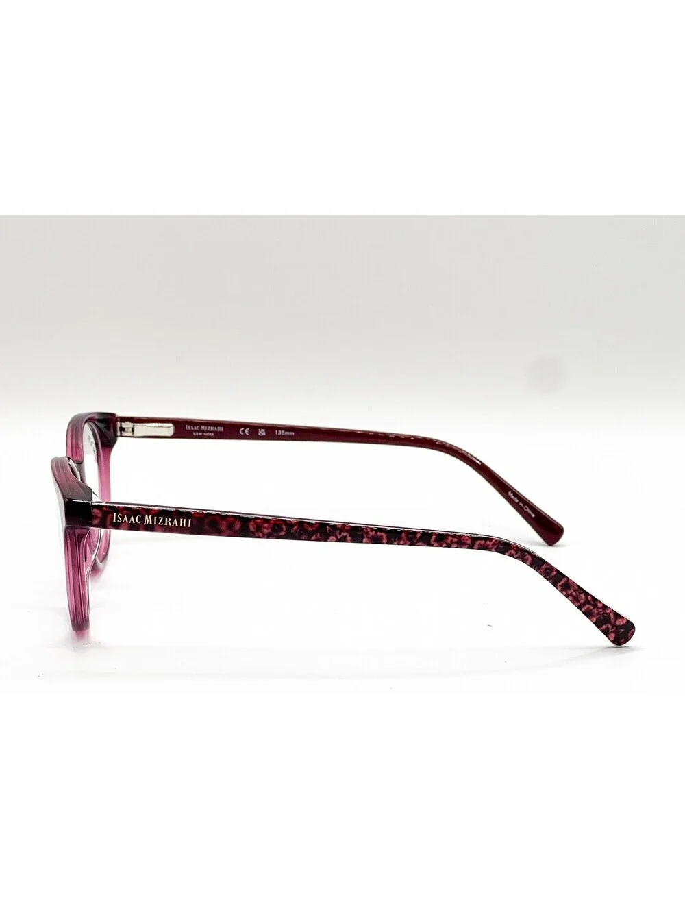 Isaac Mizrahi IM30088 WI Wine Round Authentic Eyeglass Frames 49-17-135